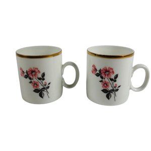 Renner Medaillon Porcelana Porto Alegre Demitasse Espresso Coffee Cup Set of 2